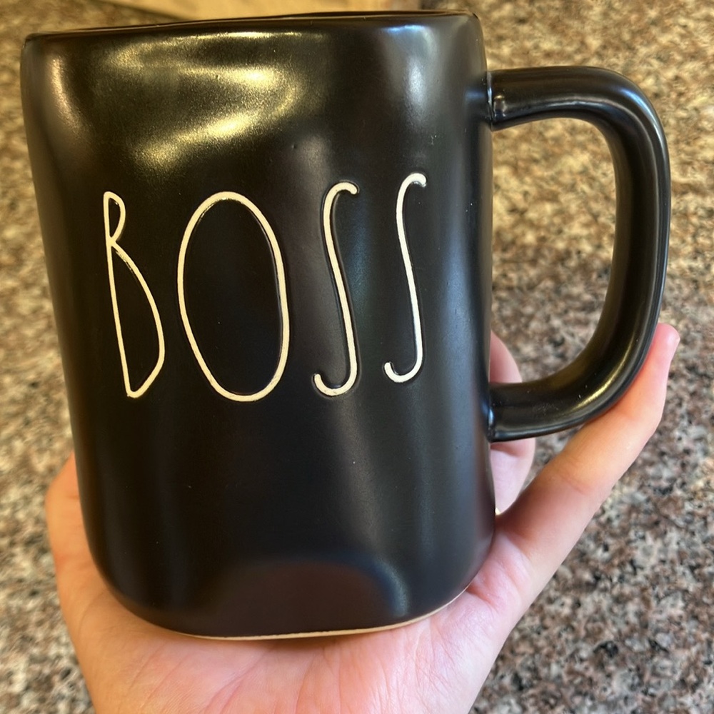 Rae Dunn Black Coffee Mug